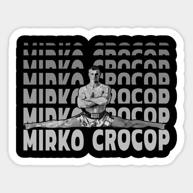 Mirko Crocop BW Sticker by FightIsRight